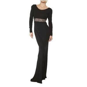 Nicole Bakti An Exquisite Standout Rhinestones Ball Gown Dress Size M #1